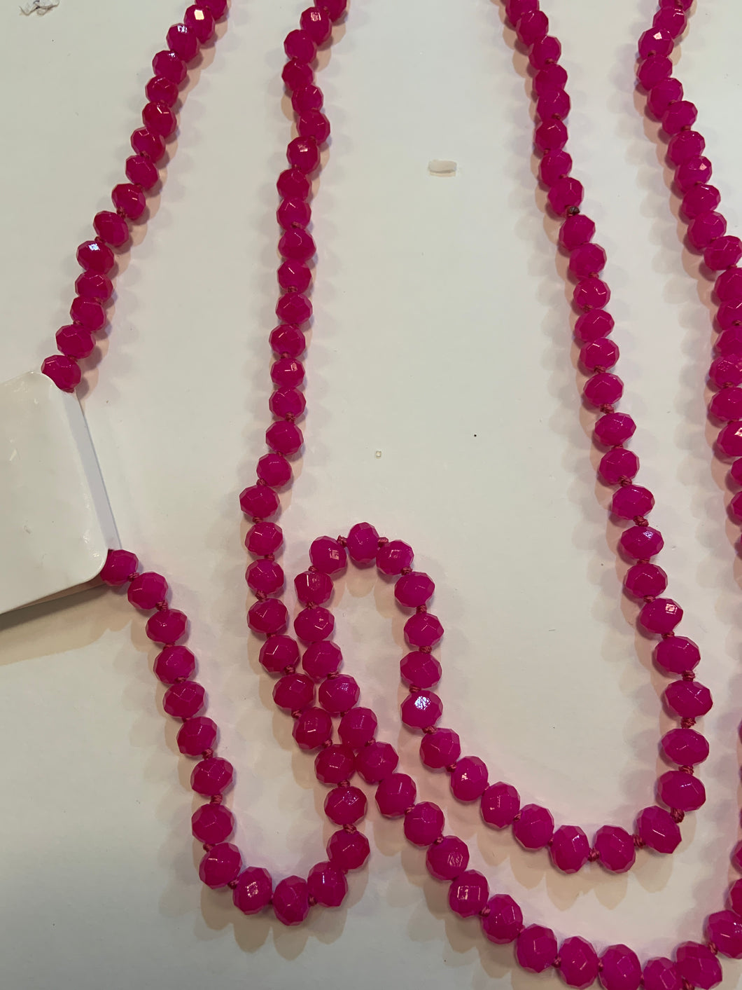 Hot pink beads