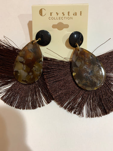 Earrings brown