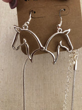 Load image into Gallery viewer, Necklace set unicorn matching earrings