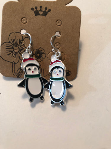 Earrings penguins
