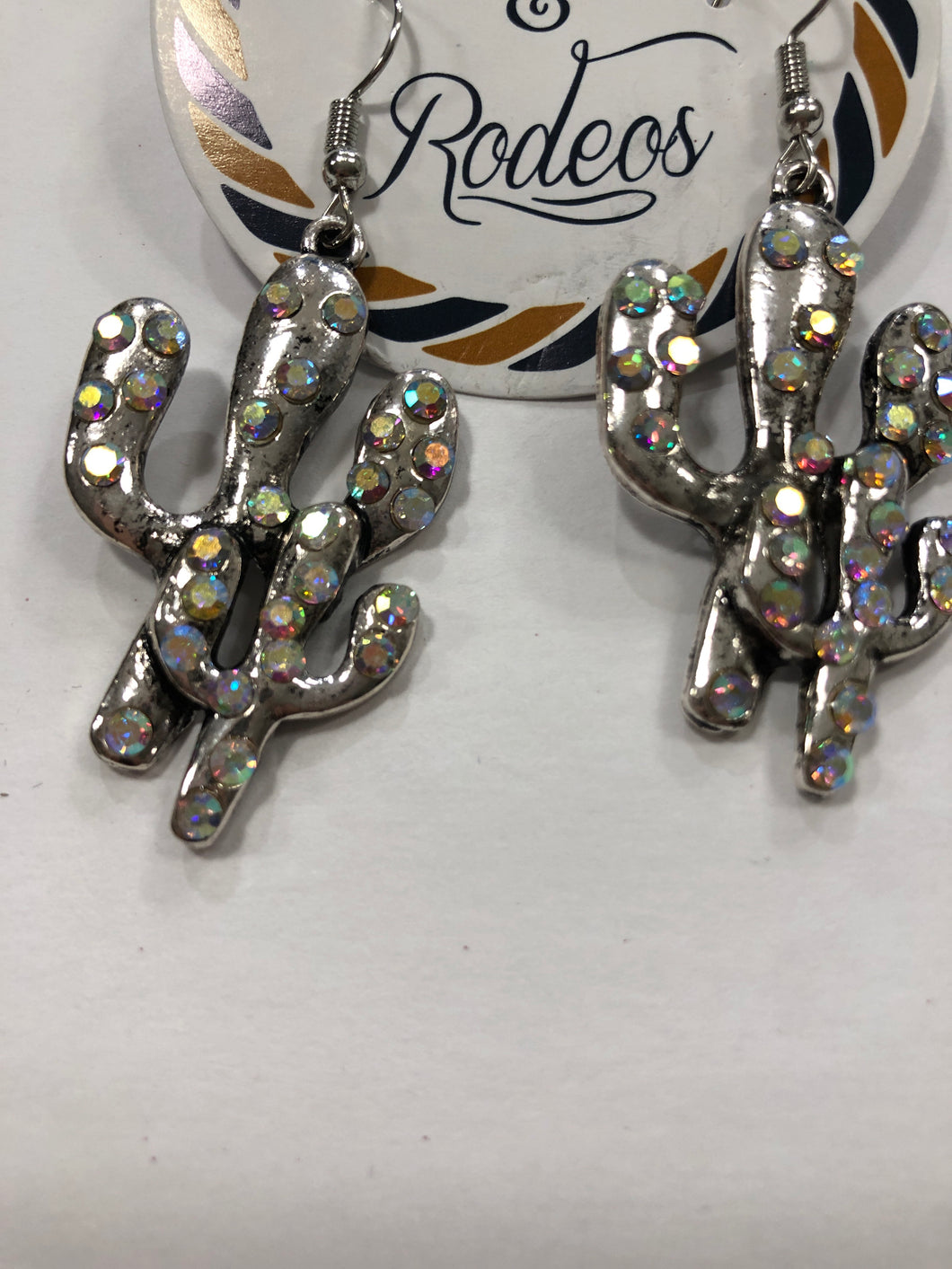 Cactus bling earrings