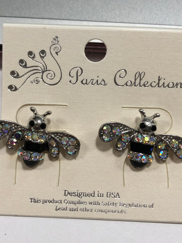 Bee post earrings