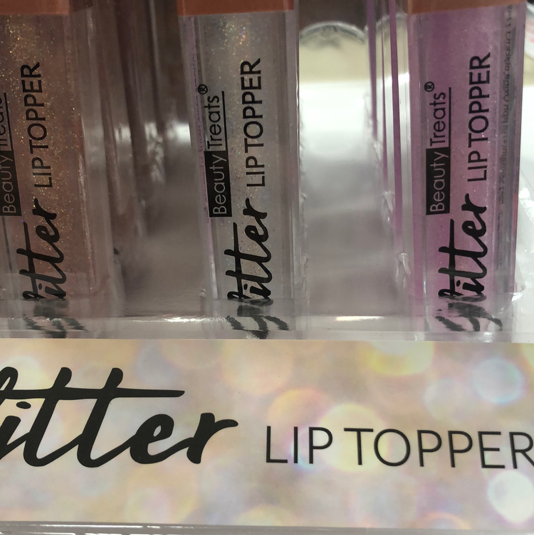 Glitter lip topper