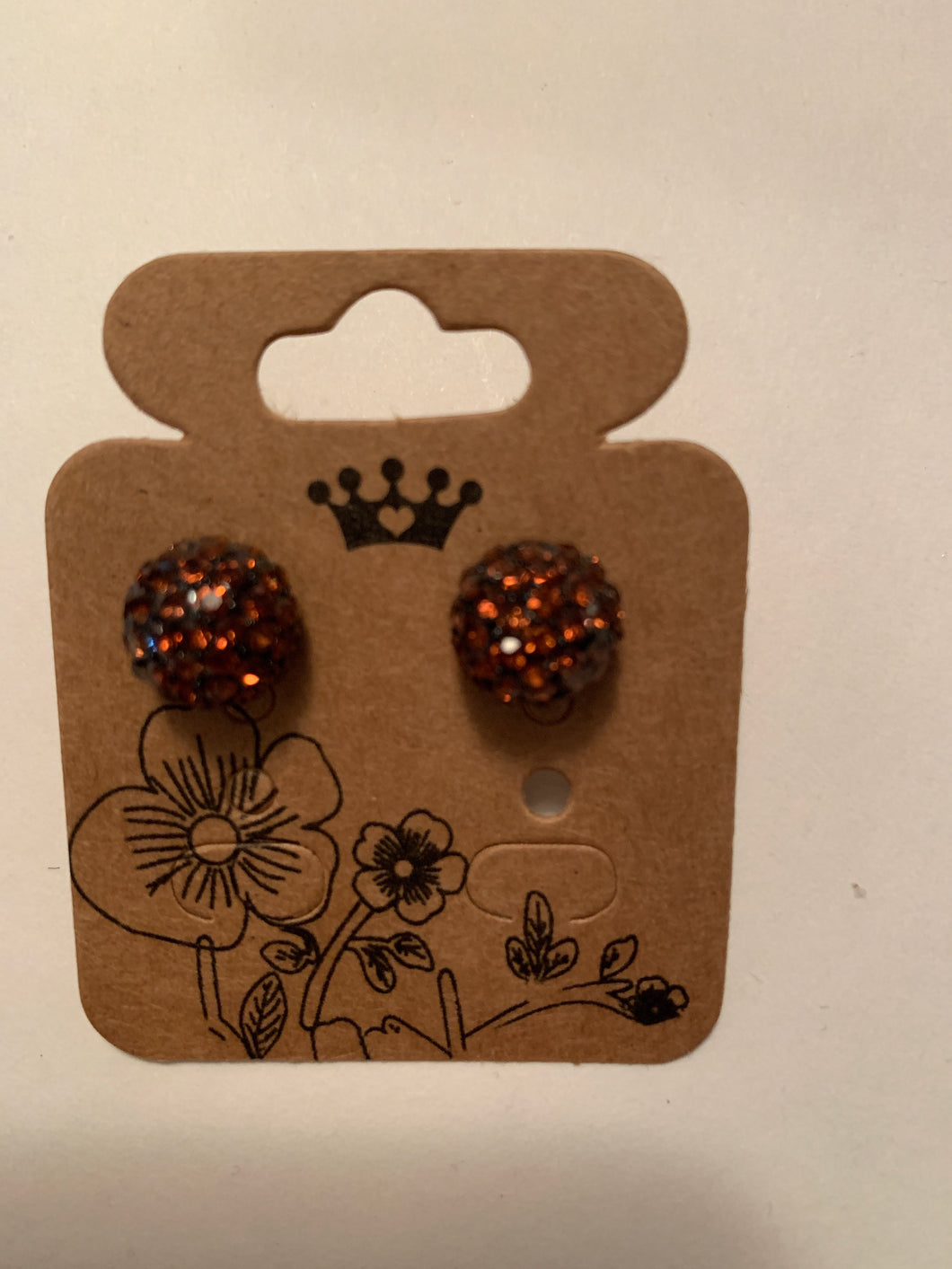 Earrings amber post