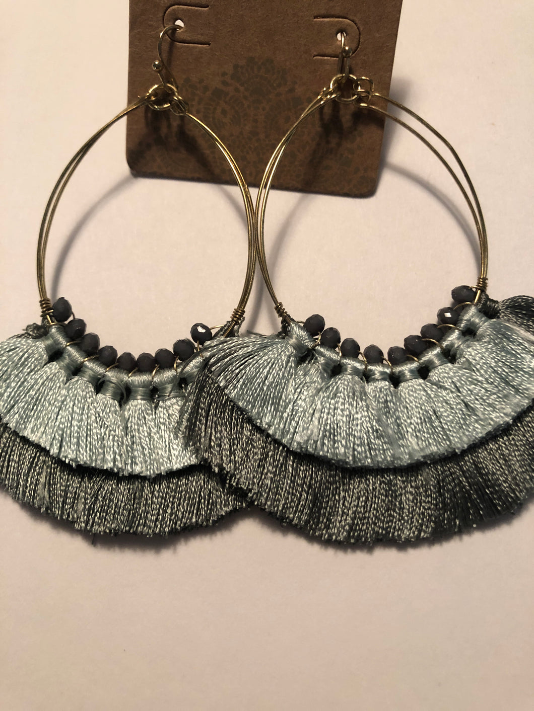 Earrings sage