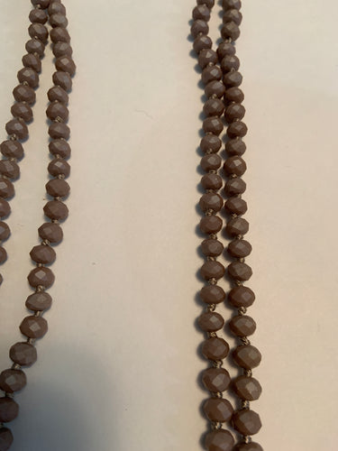 Matte brown beads