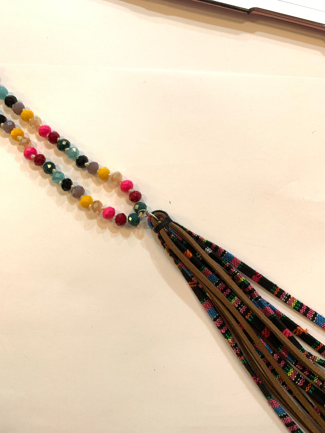 Serape tassel necklace 1011