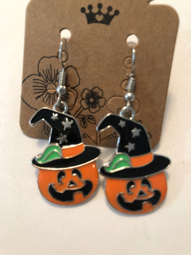 Earrings pumpkin