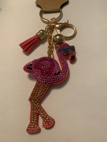 Keychain flamingo