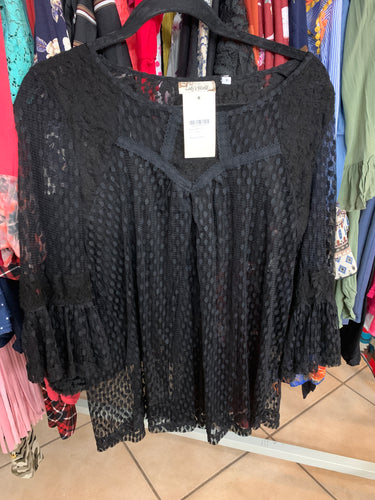 Black lace top