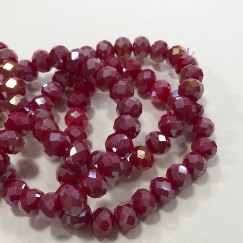 Frosted chunky cherry beads