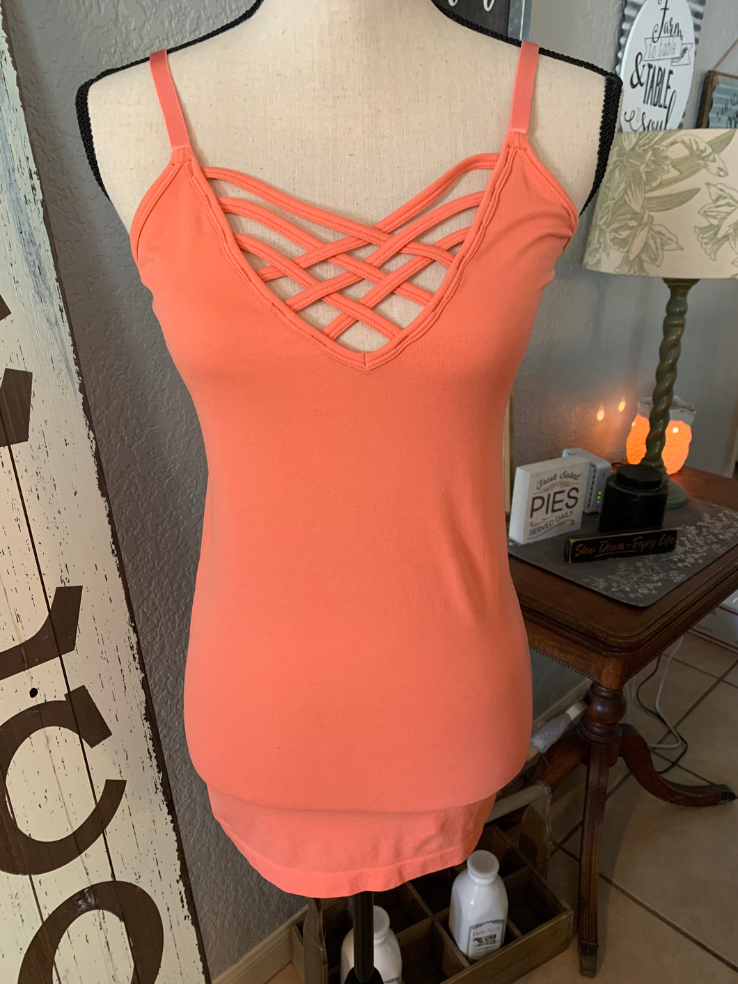 Tanklette deep peach