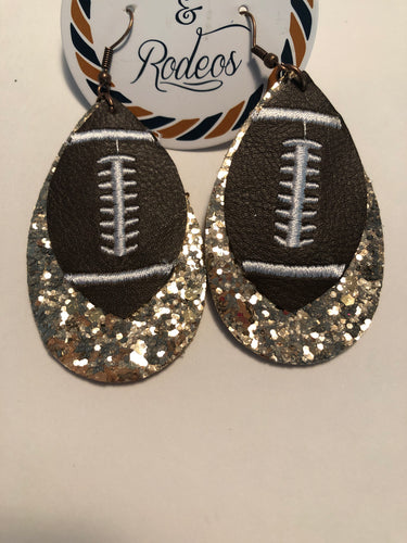 Earrings football 1047
