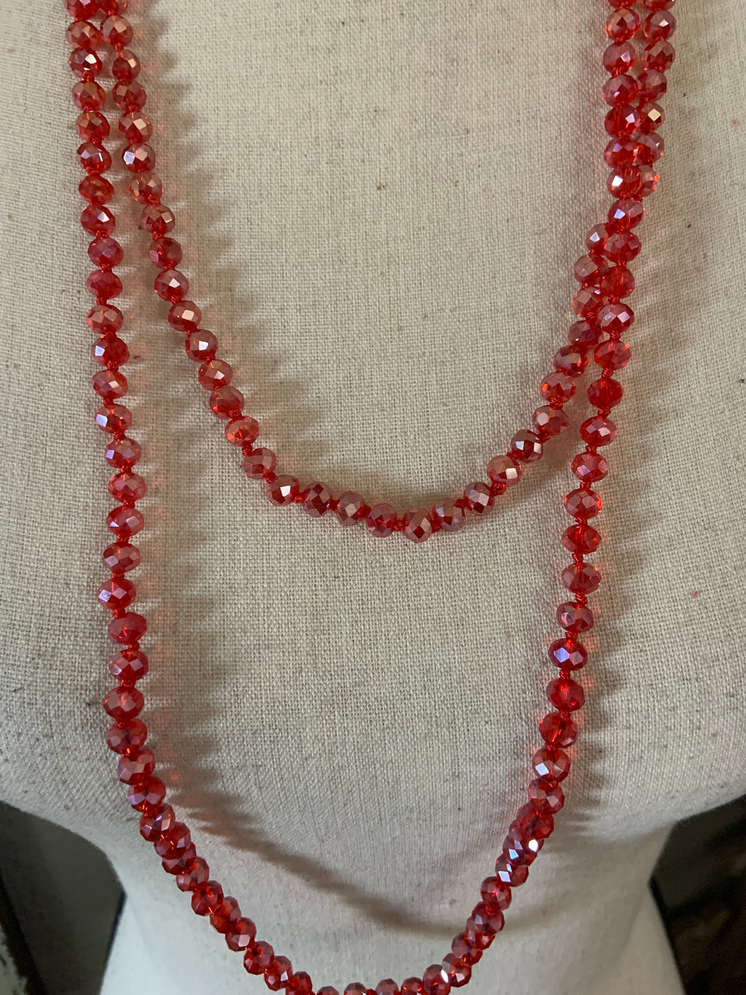 Lucent cherry beads