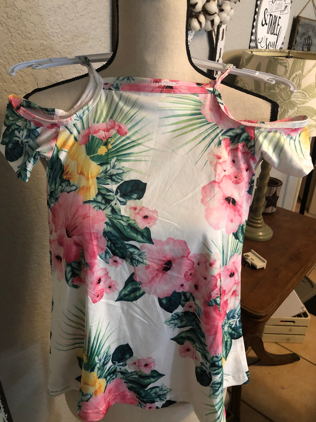 Children’s cold shoulder dress