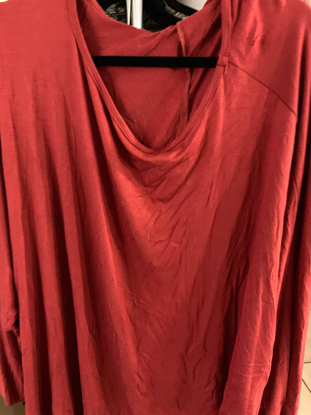 Rust color solid top lucky and blessed