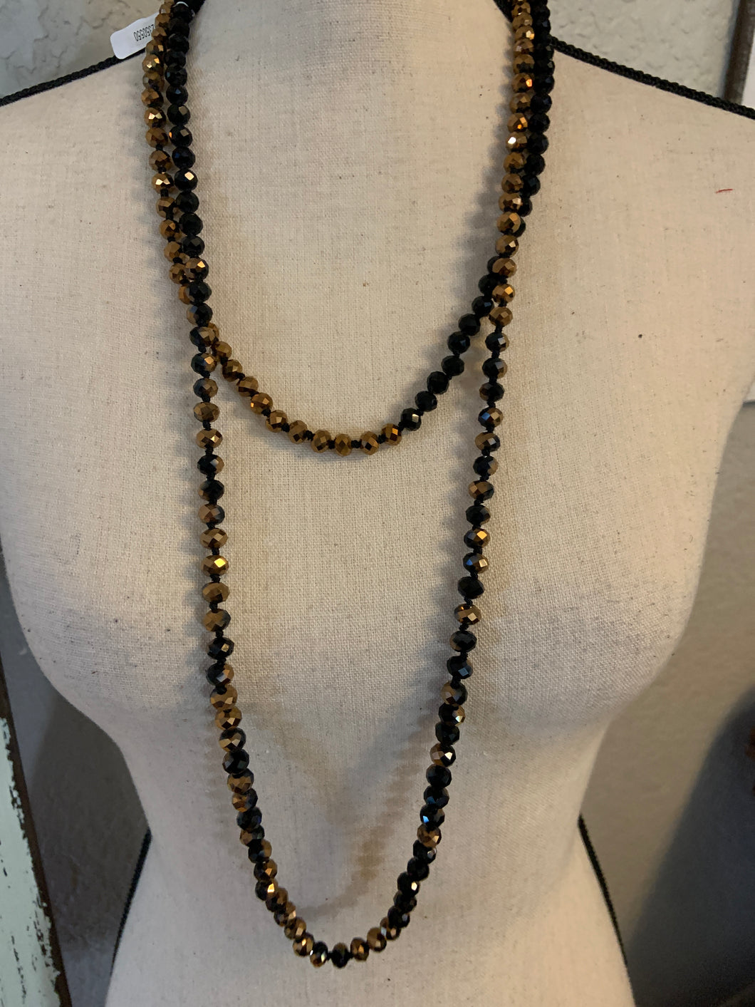 Black and gold multi beads