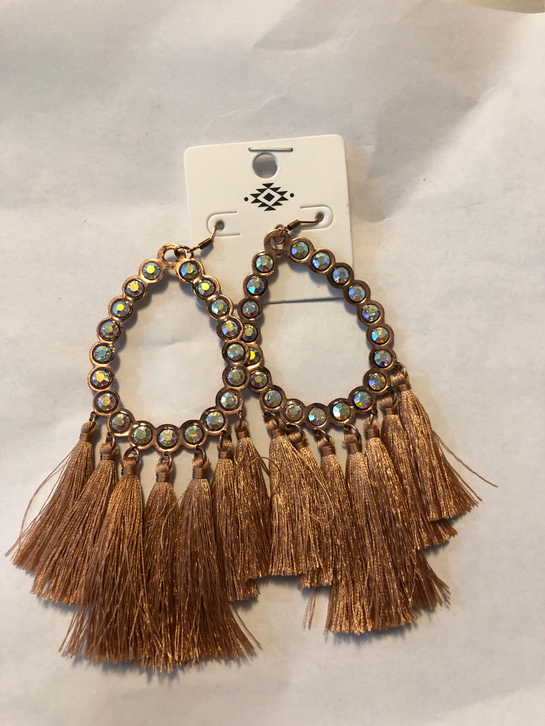 Carmel tassel earrings
