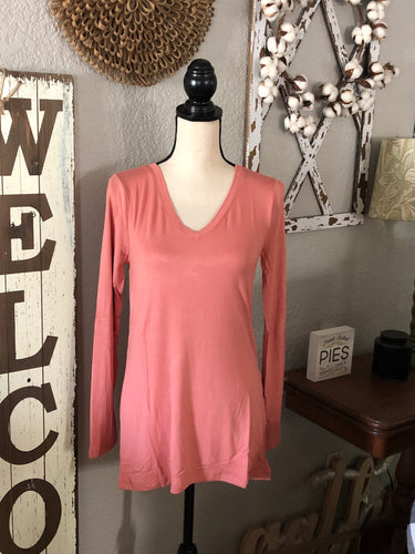 Long sleeve top mauve