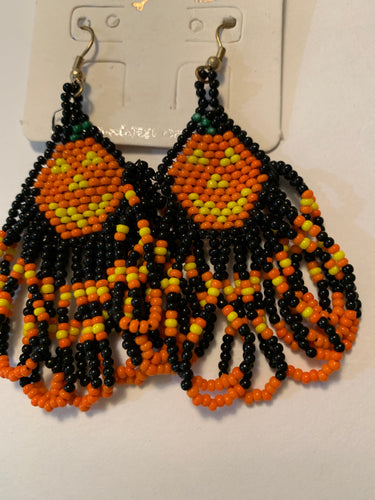 Earrings pumpkin