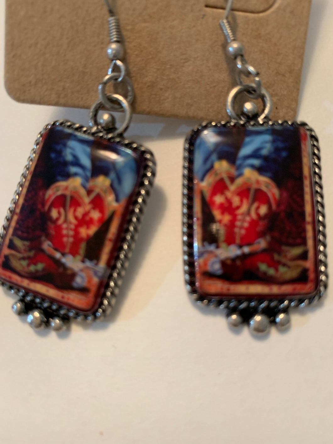 Earrings cowboy boots
