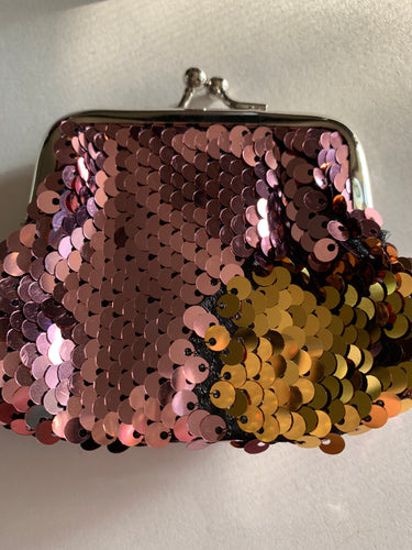 Coin purse pink /gold