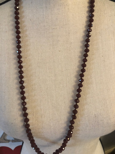 Brown shorty beads