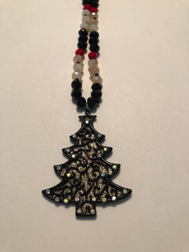 Necklace black tree