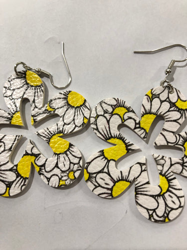 Floral cutout earrings