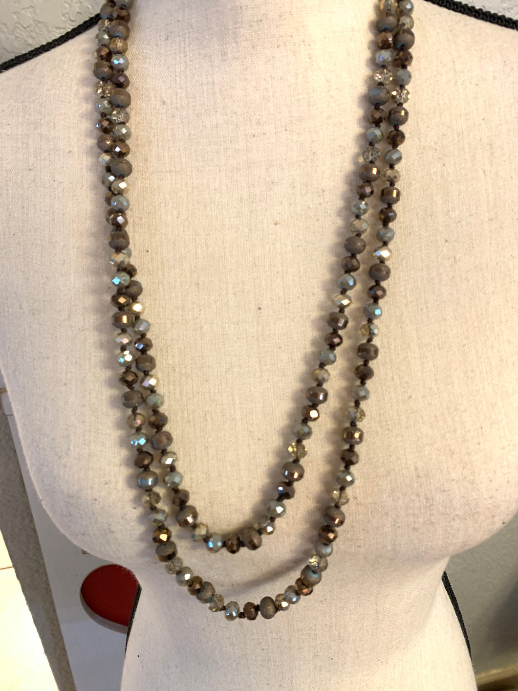 Brown/taupe candy beads