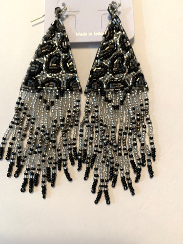 Earrings snow cheetah