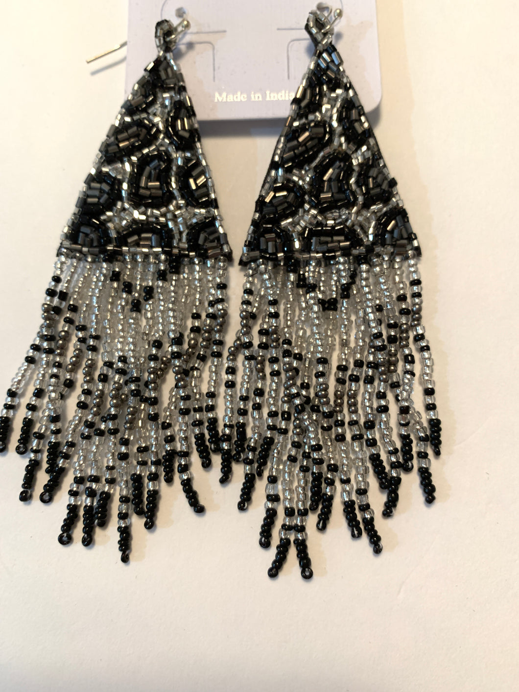 Earrings snow cheetah