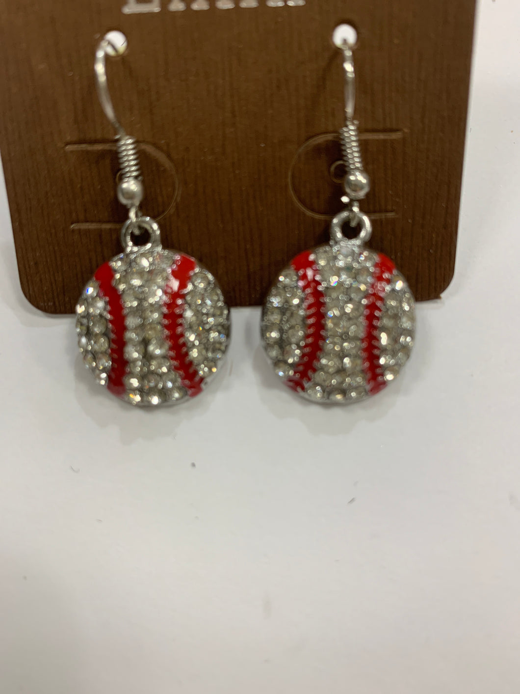 Baseball earrings