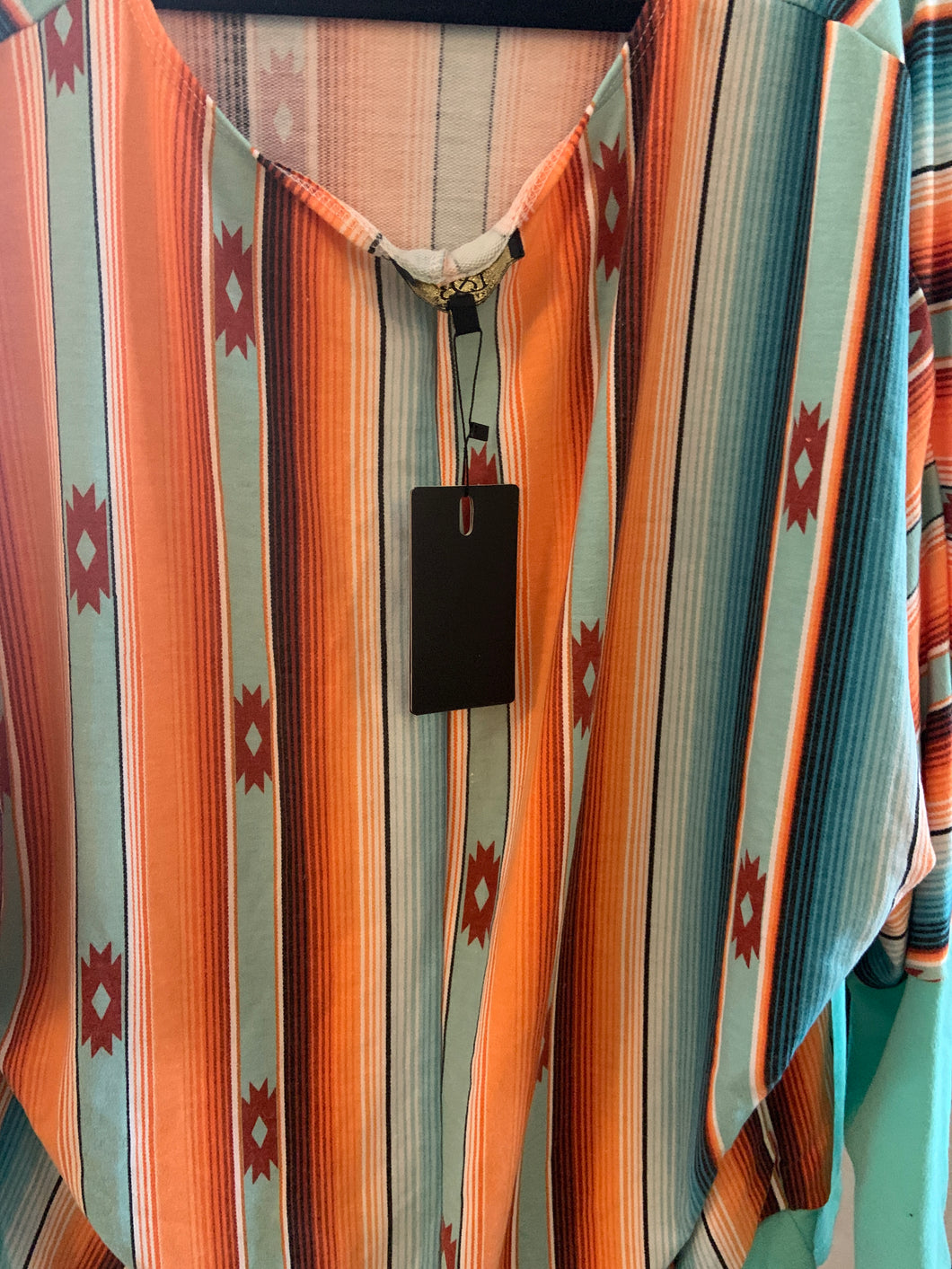 Aztec top Lucky and blessed