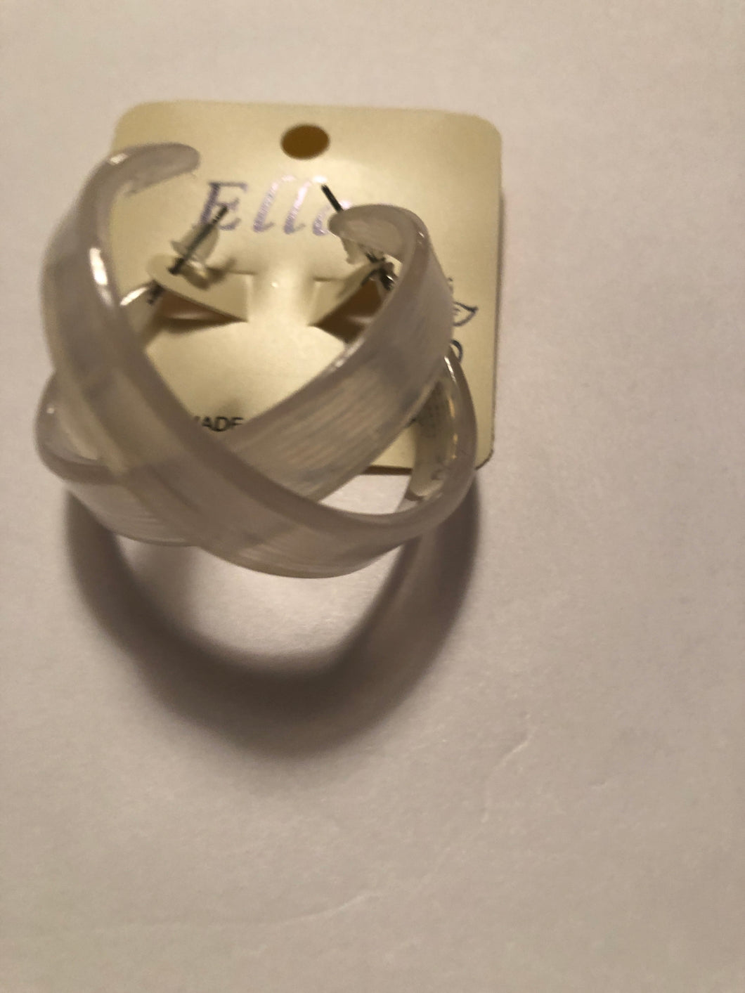 Earrings pearl white