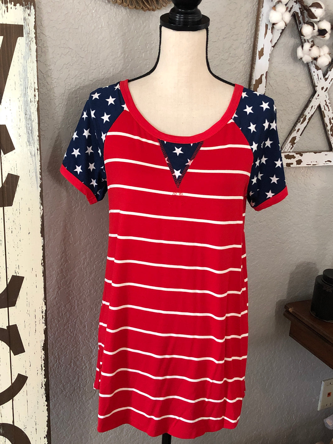 Stars and Stripes top