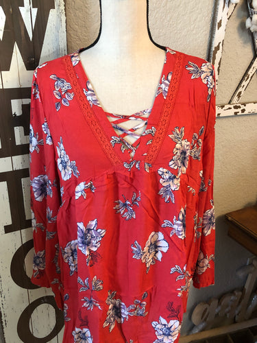 Babydoll with crisscross top