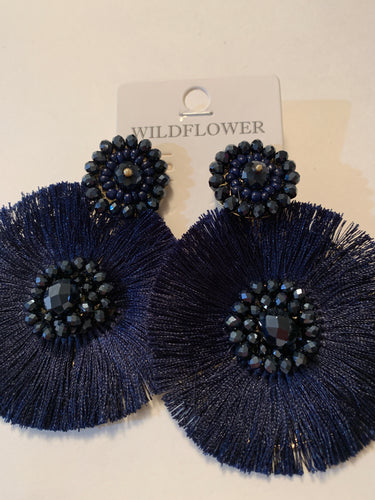 Earrings navy