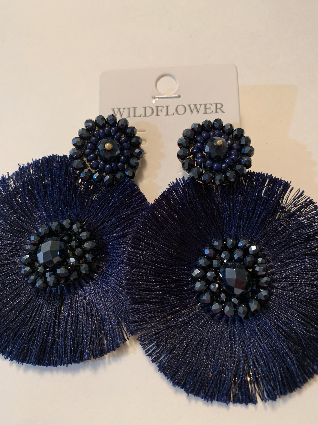 Earrings navy