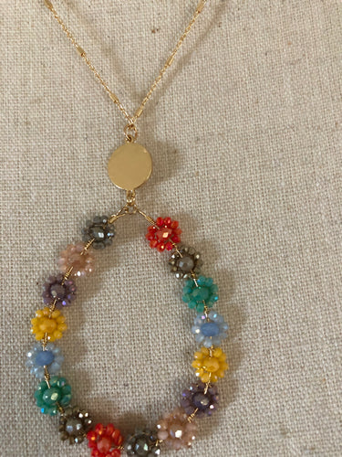 Floral multi necklace