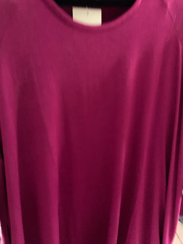 Purple longsleeve top with keyhole