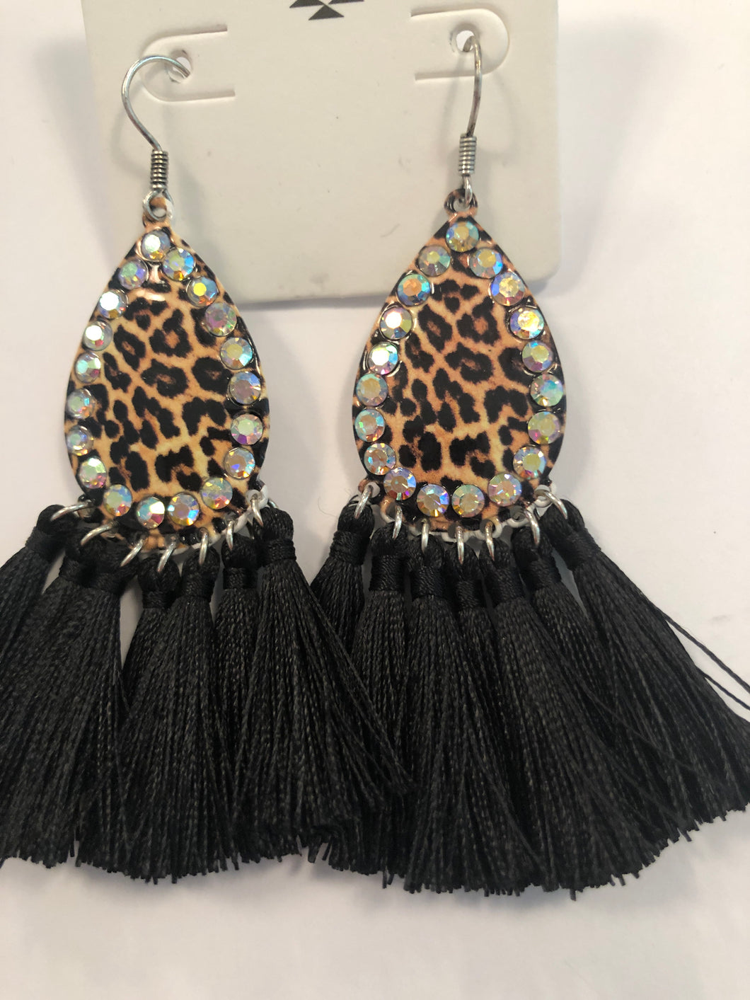 Cheetah tassel earrings 321