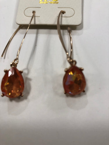 Tangerine fall earrings