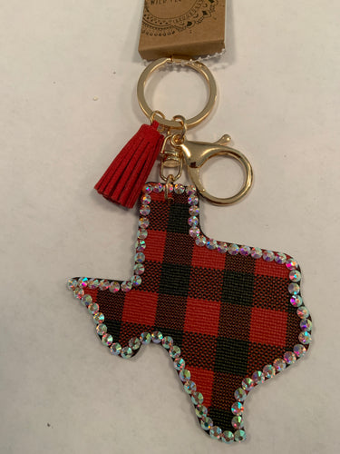 Plaid TX keychain 292