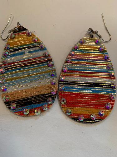 Sarape bling earrings