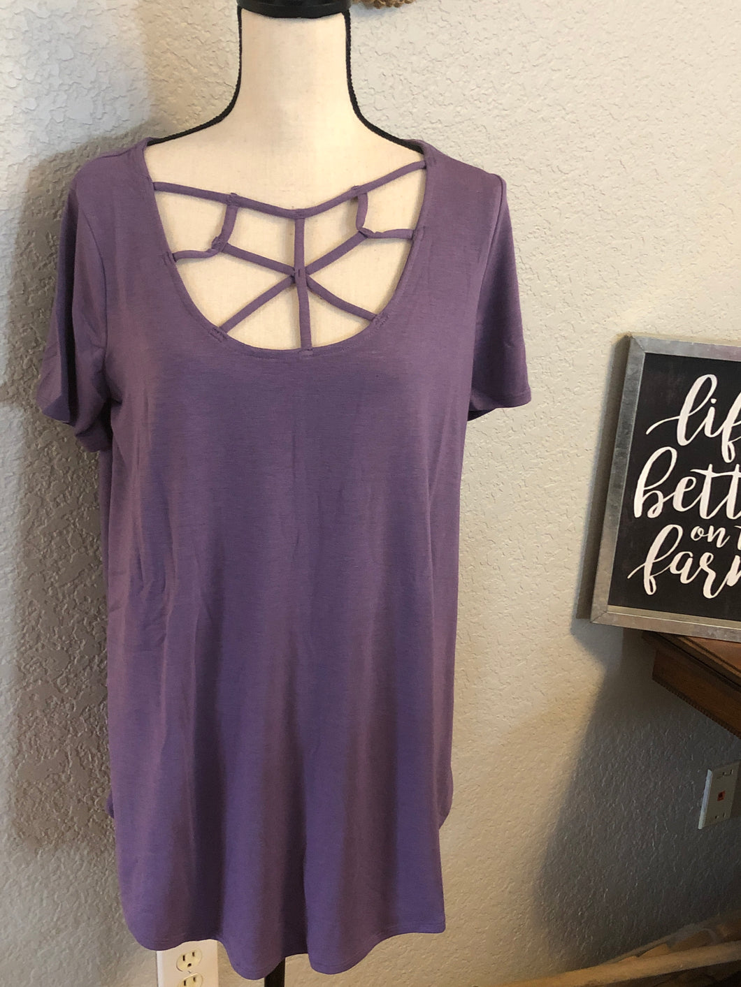 Precious purple cage top