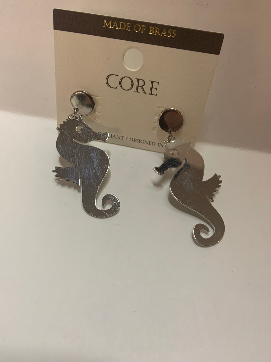 Metal Seahorse earrings