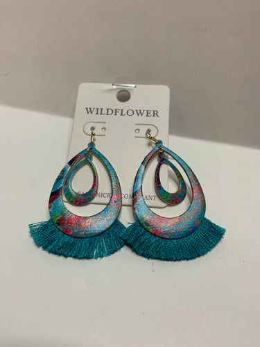 Floral tassel earrings 234