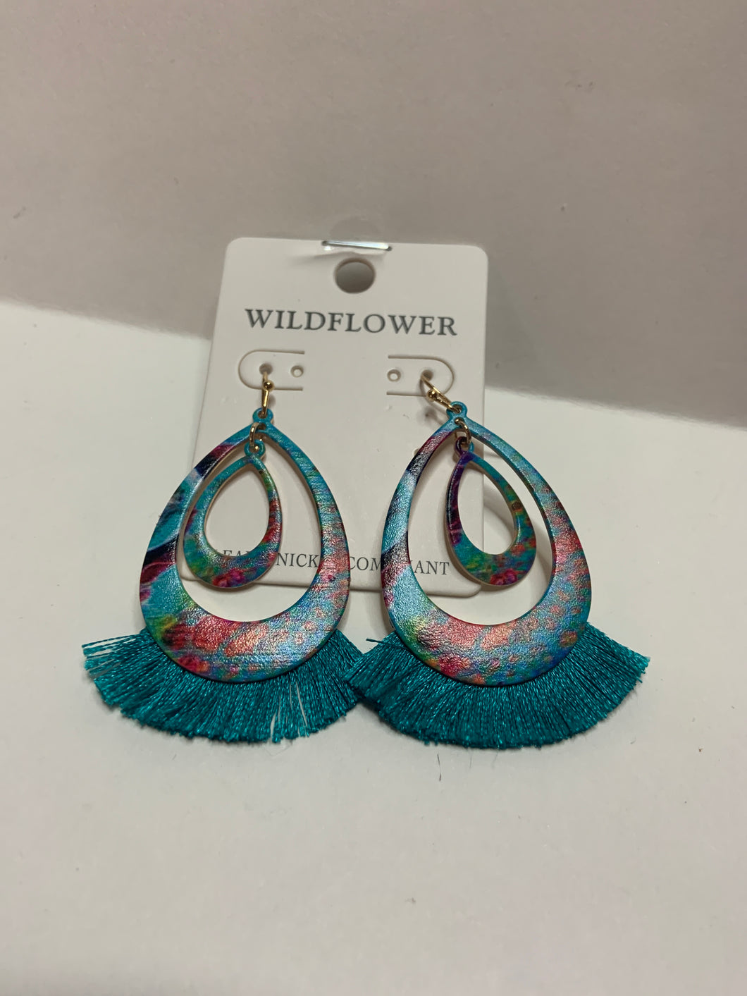 Floral tassel earrings 234