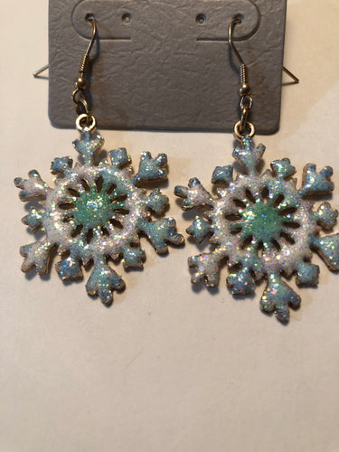 Earrings snowflake